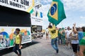 Brazilians protesting against the government of President Dilma