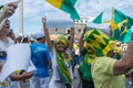 Brazilians protesting against the government of President Dilma