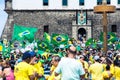 Brazilians protesting against the government of President Dilma