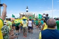 Brazilians protesting against the government of President Dilma Rousseff