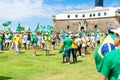 Brazilians protesting against the government of President Dilma Rousseff