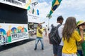 Brazilians protesting against the government of President Dilma Rousseff