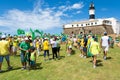 Brazilians protesting against the government of President Dilma