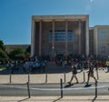Brazilians queue to vote for the the Brazilian President at Lisbon`s Law University