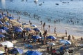 Brazilians and tourists bathe at Porto da Barra beach