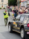 BRC rally car in Brampton, Cumbria Royalty Free Stock Photo