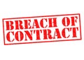 BREACH OF CONTRACT Royalty Free Stock Photo
