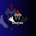 Spartan vector esport maskot logo design