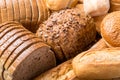 Composition of Bread Assortment Background Royalty Free Stock Photo