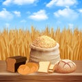 Bread Assortment Background Royalty Free Stock Photo