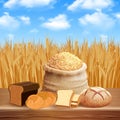 Bread Assortment Background