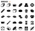 Bread and baking icon set