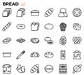 Bread and baking icon set