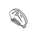 bread barley ear isometric icon vector illustration Royalty Free Stock Photo