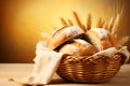 Bread Basket Vintage Country Kitchen Royalty Free Stock Photo