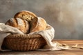 Bread Basket Vintage Country Kitchen Royalty Free Stock Photo