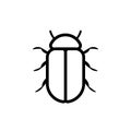 Bread beetle outline