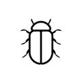 Bread beetle outline Royalty Free Stock Photo