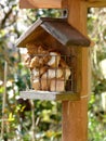Bread in birdhouse