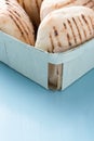 Bread buns in basket