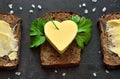 Bread and butter Royalty Free Stock Photo