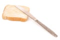 Bread with butter knife in hand