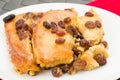 Bread and butter pudding Royalty Free Stock Photo