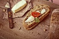 Bread with butter Royalty Free Stock Photo