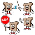 Bread Character Set 03 Royalty Free Stock Photo