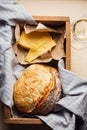 Bread, cheese and a glass of white wine Royalty Free Stock Photo