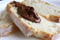 Bread with chocolate spread