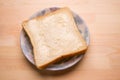 Bread coated with margarine