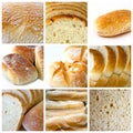 Bread collage Royalty Free Stock Photo