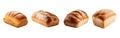 loaf of bread collection. Isolated transparent PNG background. Royalty Free Stock Photo