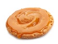 Bread cookie with caramel cream