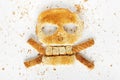 Bread Crossbones Royalty Free Stock Photo