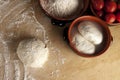 Bread dough, pizza dough