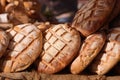 Bread. Fresh crispy crafting hand-made fresh baked bread