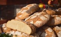 Bread. Fresh crispy crafting hand-made fresh baked bread