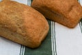 Bread freshly baked at home made with natural organic ingredients Royalty Free Stock Photo