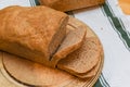 Bread freshly baked at home made with natural organic ingredients Royalty Free Stock Photo