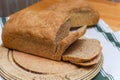 Bread freshly baked at home made with natural organic ingredients Royalty Free Stock Photo