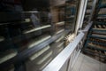 Bread goods from raw dough in proofing cabinets