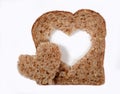 Bread with heart shape