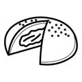 Bread icon vector