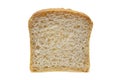 Sliced pieces of bread isolated on a white background, full focus, clipping path, no shadows. Royalty Free Stock Photo