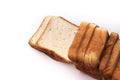 Bread isolated stock image with white background.