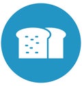 Web Bread Isolated Vector icon which can easily modify or edit Royalty Free Stock Photo