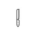 Bread knife line icon