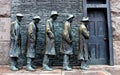 The Bread Line Sculpture by George Segal Royalty Free Stock Photo